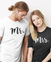 "Mr and Mrs" Couple Tee