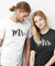 "Mr and Mrs" Couple Tee