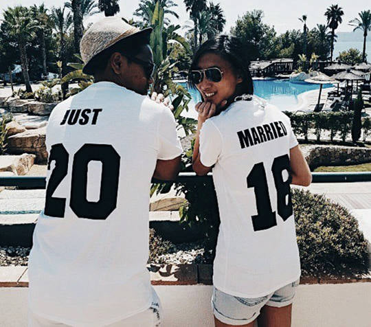 "Just Married" Couple Shirt